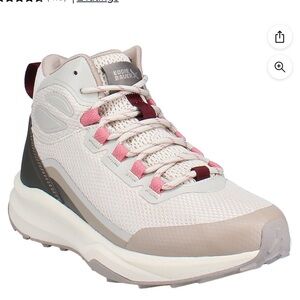 NIB Eddie Bauer Women's Outdoor Hiking Boot - Cream and Pink